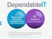 Tablet Screenshot of dependableit.com