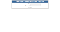Desktop Screenshot of dispatch.dependableit.com