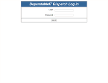 Tablet Screenshot of dispatch.dependableit.com